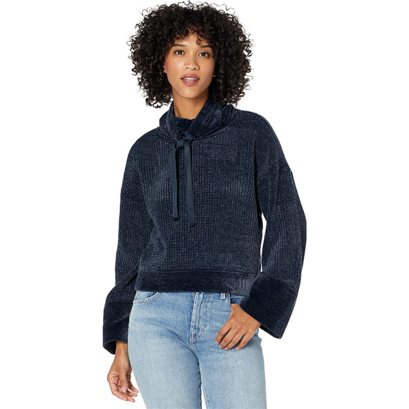prAna Womens Chanavey Sweater XL Nautical Navy Blue Chenille NWT - Picture 1 of 11